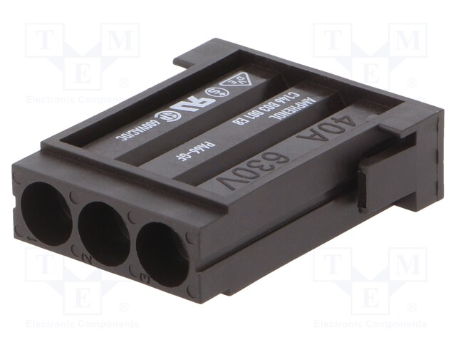 Connector: HDC; module; female; C146,heavy|mate M; PIN: 3; 630V