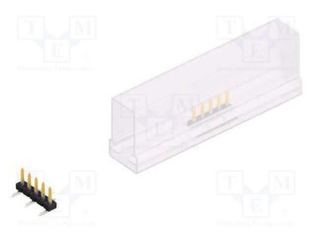 Connector: pin strips; pin header; male; PIN: 5; 2mm; SMT; 1x5; 100V