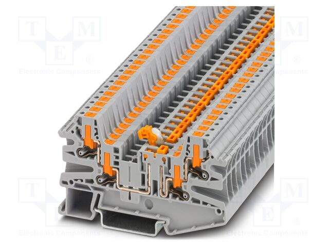 Splice terminal: rail; PTV; 20A; 400V; push-in; PA; L: 45.7mm