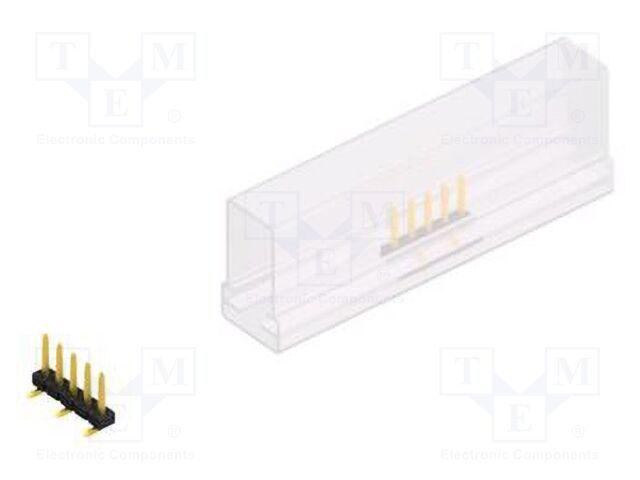 Connector: pin strips; pin header; male; PIN: 5; 2mm; SMT; 1x5; 100V