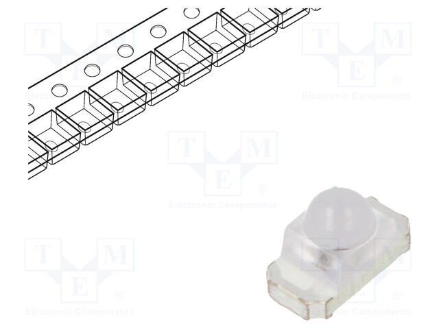 IR transmitter; 1.5mm; transparent; 30°; λp max: 940nm; SMD; 20mA