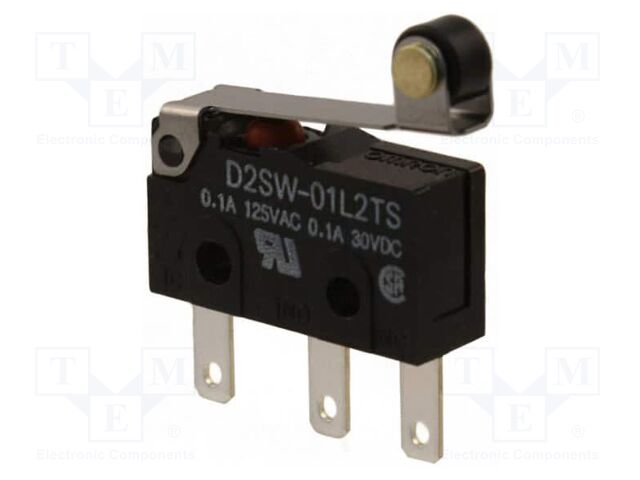 Microswitch SNAP ACTION; with lever (with roller); SPDT; Pos: 2