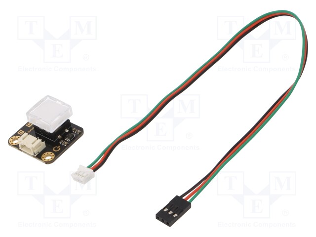 Module: button; 3.3÷5VDC; 27x26.5mm; Backlight colour: blue