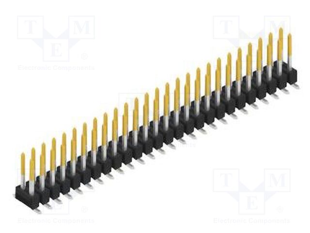 Connector: pin strips; pin header; male; PIN: 52; 2.54mm; SMT; 2x26