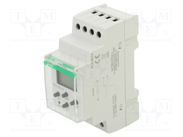 Programmable time switch; Range: 1 year; SPDT; 24÷264VAC; PIN: 6
