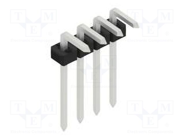 Connector: pin strips; pin header; male; PIN: 4; 2mm; THT; 1x4; 100V