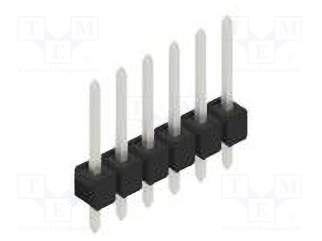 Connector: pin strips; pin header; male; PIN: 6; 2.54mm; THT; 1x6