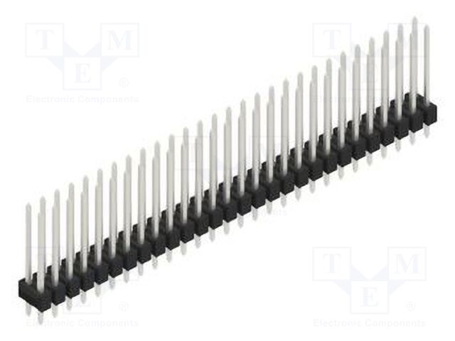 Connector: pin strips; pin header; male; PIN: 56; 2.54mm; THT; 2x28