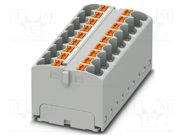 Splice terminal: rail; 32A; 450V; push-in; PA; L: 21.7mm; 0.2÷6mm2