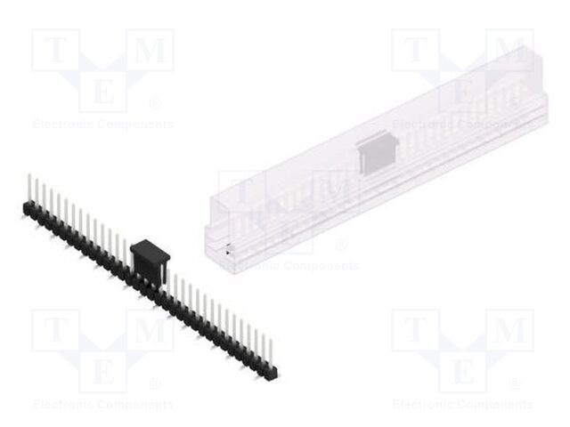Connector: pin strips; pin header; male; PIN: 34; 2.54mm; SMT; 1x34