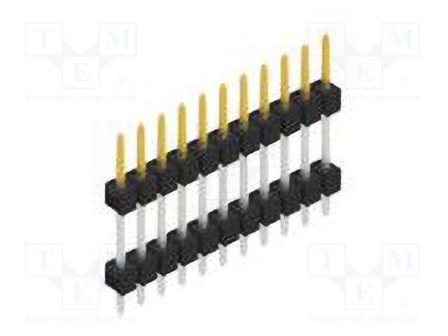Connector: pin strips; pin header; male; PIN: 11; 2.54mm; THT; 1x11