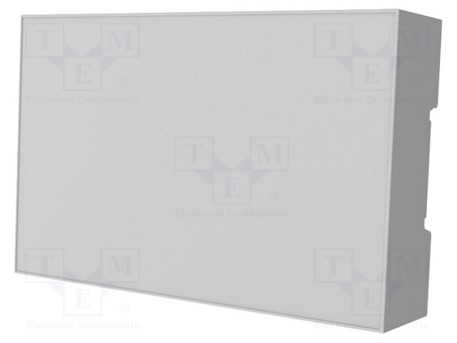 Enclosure: for DIN rail mounting; ABS + PC; grey