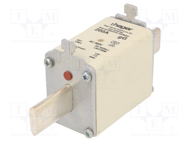 Fuse: fuse; gG; 200A; 500VAC; industrial; NH1