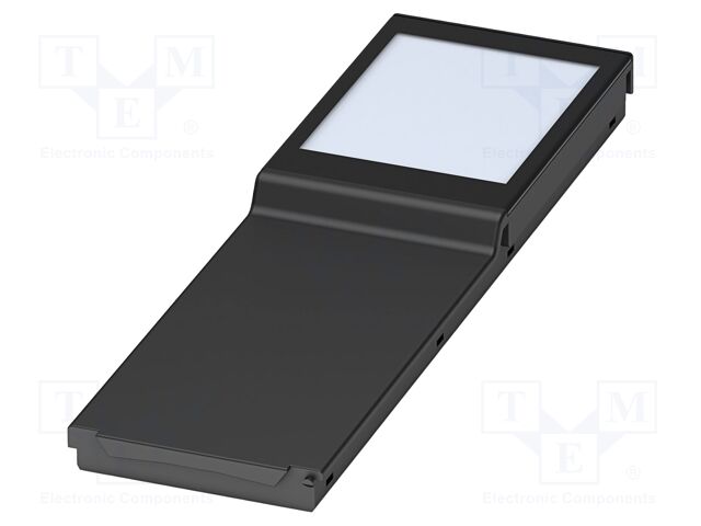 Cover; with display; black; UL94V-0; BC 161,6; polycarbonate
