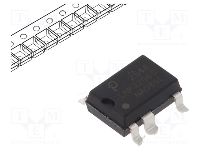 IC: PMIC; AC/DC switcher,SMPS controller; Uin: 85÷265V; SMD-8C