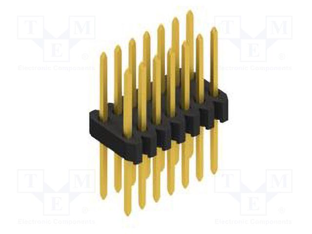 Connector: pin strips; pin header; male; PIN: 14; 1.27mm; THT; 2x7