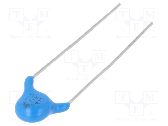 Capacitor: ceramic; 470pF; 3kVDC; Y5P; ±10%; 7.5mm