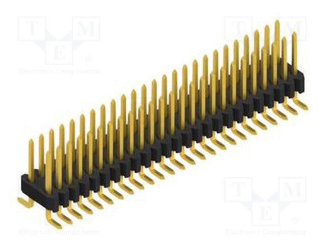 Connector: pin strips; pin header; male; PIN: 50; 1.27mm; SMT; 2x25