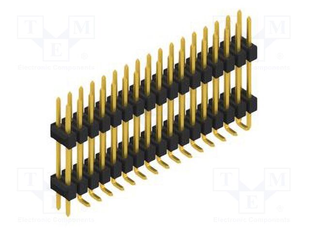Connector: pin strips; pin header; male; PIN: 34; 2.54mm; SMT; 2x17