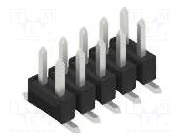 Connector: pin strips; pin header; male; PIN: 10; 2.54mm; SMT; 2x5