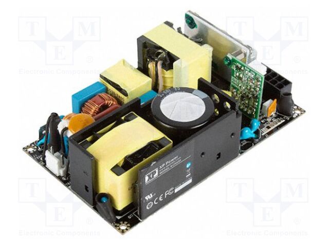 AC/DC Open Frame Power Supply (PSU), ITE & Medical, 1 Output, 250 W, 450W @ 10CFM