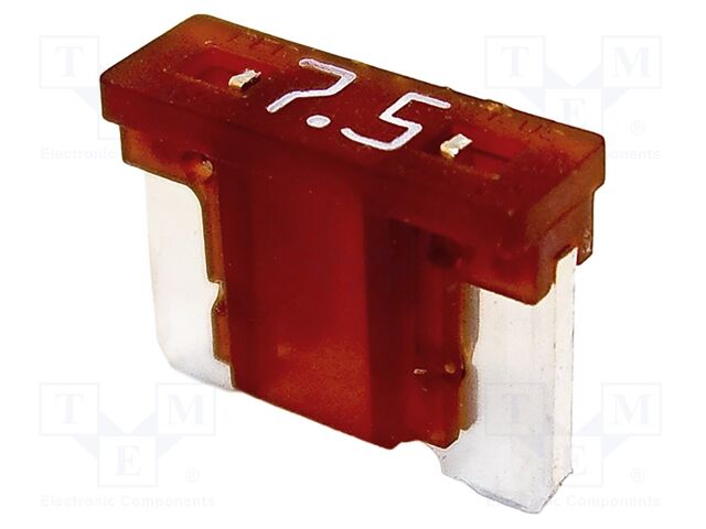 Fuse: fuse; 7.5A; 58VDC; automotive; 10.9mm; 10.9x3.8x8.73mm