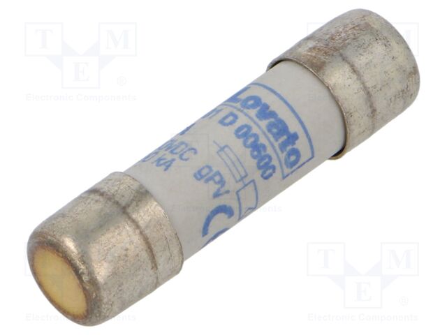 Fuse: fuse; 6A; 1kVDC; gPV; 10x38mm