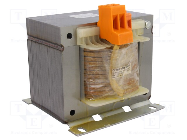 Transformer: mains; 1000VA; 230VAC; 24V; Leads: terminal block