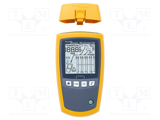 Tester: LAN wiring; LCD; Measured cable l: max.460m; MicroScanner
