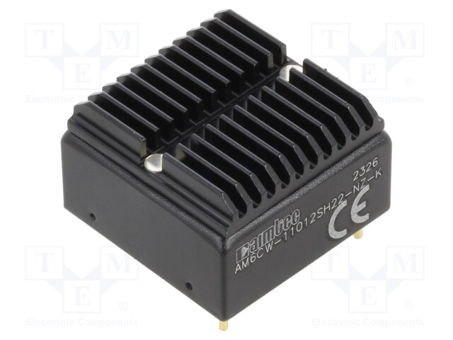 Converter: DC/DC; 6W; Uin: 40÷160V; Uout: 12VDC; Iout: 500mA; 1"x1"