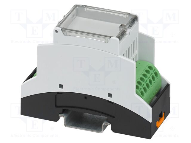Enclosure: for DIN rail mounting; Y: 89.7mm; X: 35.6mm; Z: 60.7mm