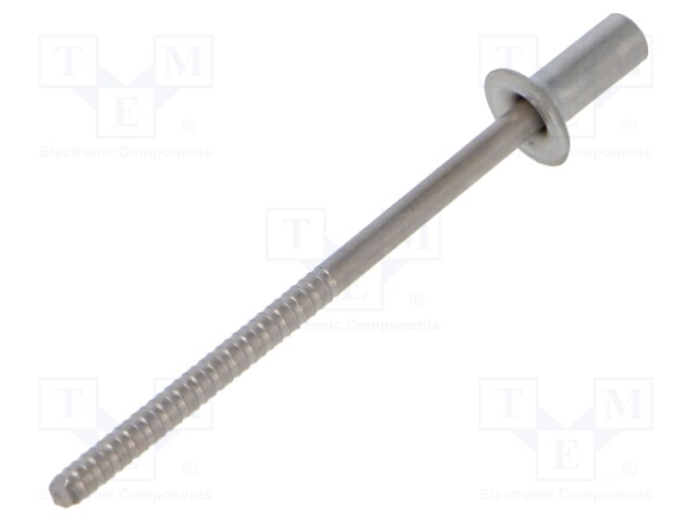 Rivet; A2 stainless steel; Rivet diam: 3.2mm; L.rivet: 8.5mm