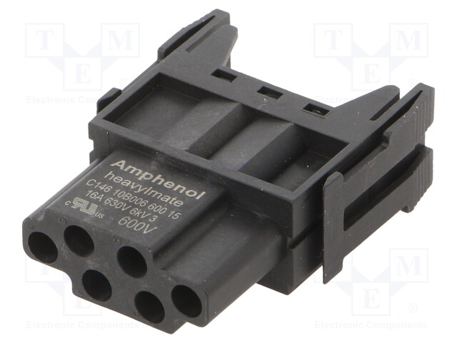 Connector: HDC; module; female; C146,heavy|mate F; PIN: 6; 500V