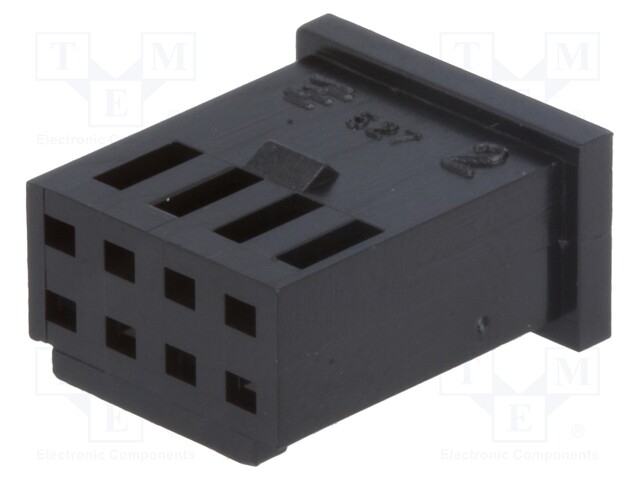 Plug; wire-board; female; AMPMODU MOD II; 2.54mm; PIN: 8; for cable