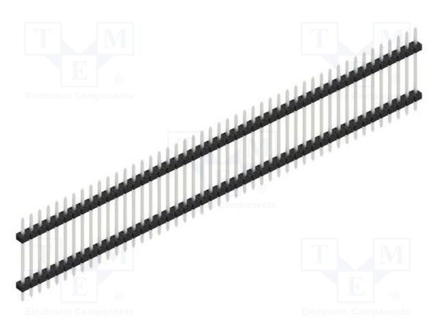 Connector: pin strips; pin header; male; PIN: 47; 2mm; THT; 1x47