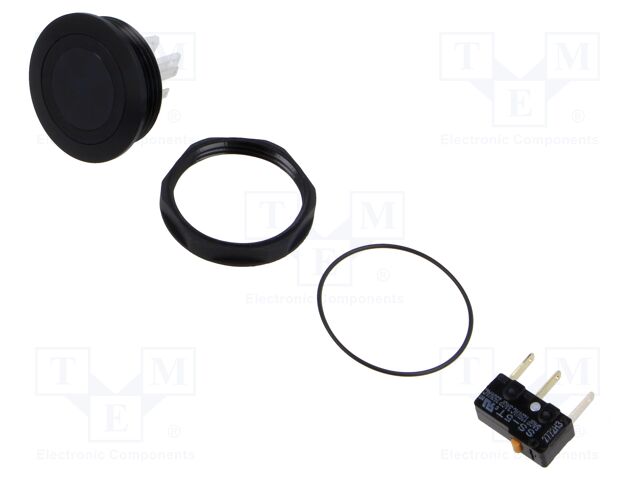 Switch: vandal resistant; Pos: 2; SPDT; 5A/125VAC; IP40; ON-(ON)