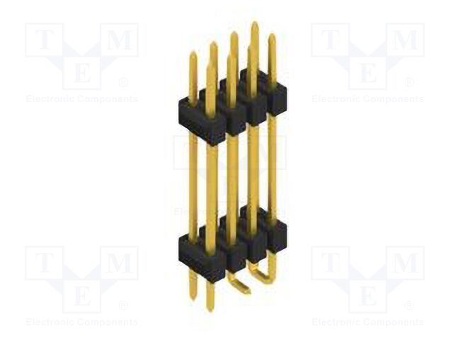 Connector: pin strips; pin header; male; PIN: 8; 2.54mm; SMT; 2x4