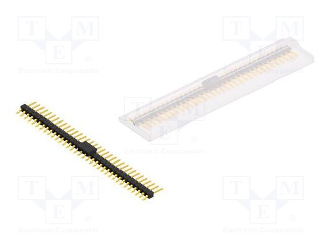Connector: pin strips; pin header; male; PIN: 34; 2.54mm; SMT; 1x34