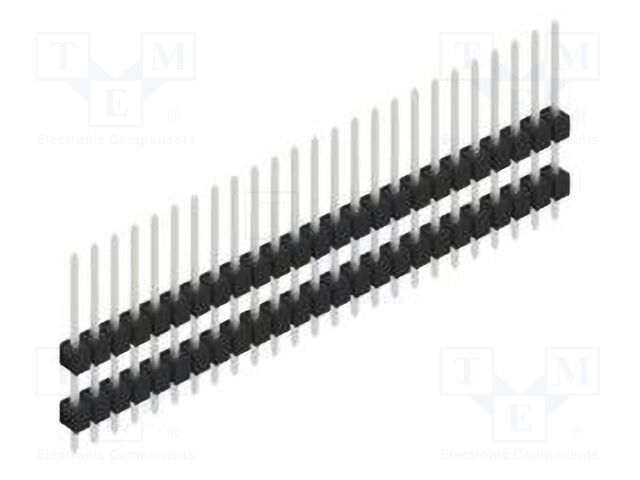 Connector: pin strips; pin header; male; PIN: 25; 2.54mm; THT; 1x25