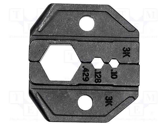 Crimping jaws; coaxial connectors