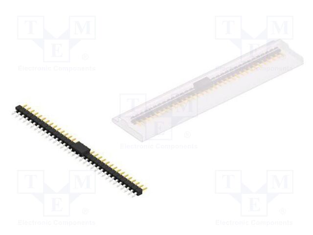 Connector: pin strips; pin header; male; PIN: 33; 2.54mm; SMT; 1x33