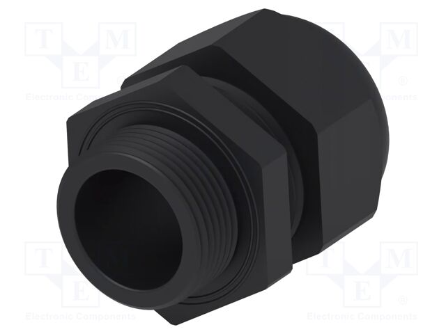Cable gland; without nut; M25; 1.5; IP68; Mat: polyamide; black