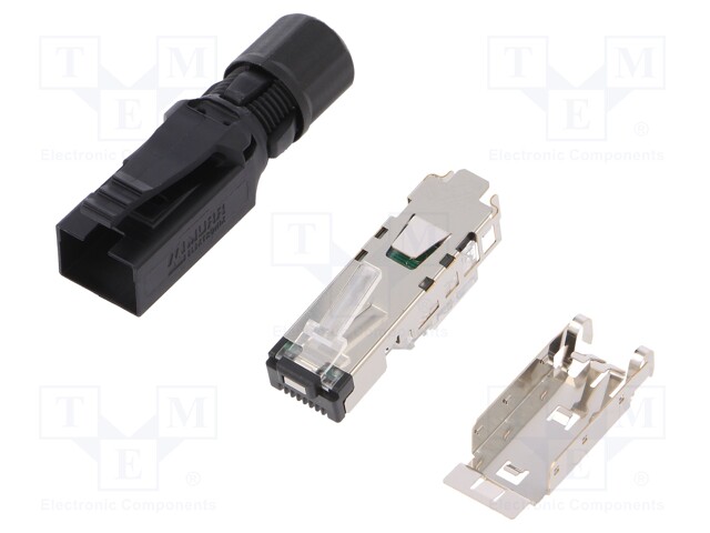 Plug; RJ45; PIN: 4; Cat: 5; shielded; Layout: 8p4c; Øcable: 4.5÷9mm