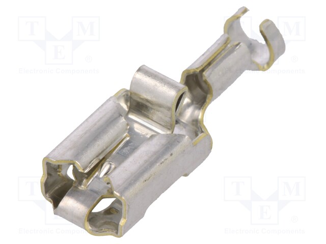 Contact; female; 0.8÷2mm2; crimped; for cable; W: 6.35mm; D: 0.81mm