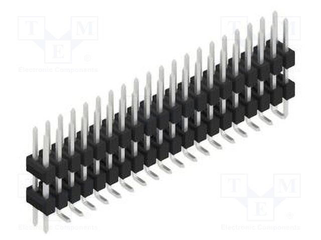 Connector: pin strips; pin header; male; PIN: 40; 2.54mm; SMT; 2x20