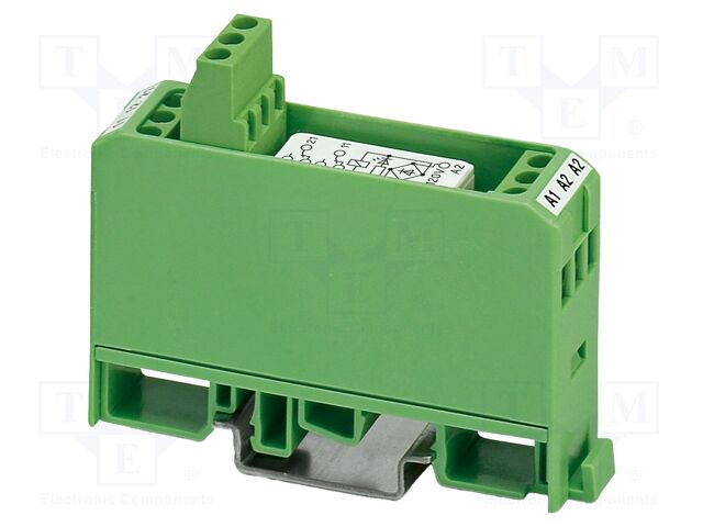 Relay: interface; SPDT; Ucoil: 24VDC; 8A; 8A/250VAC; Mounting: DIN