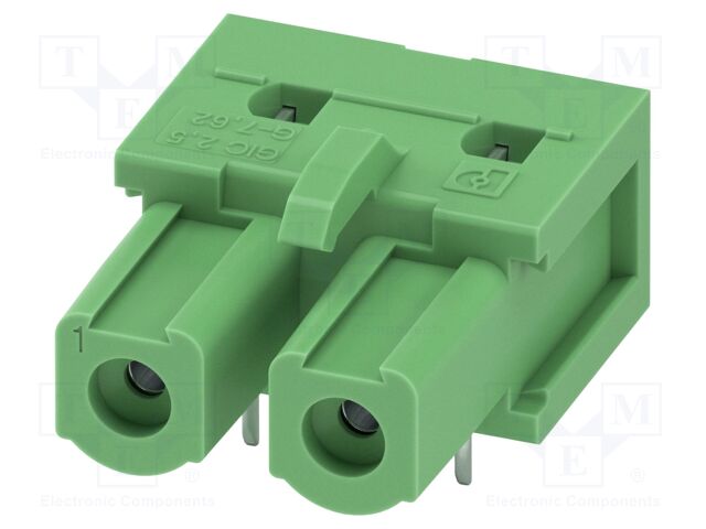PCB headers, nominal cross section: 2.5 mm?, color: green, n