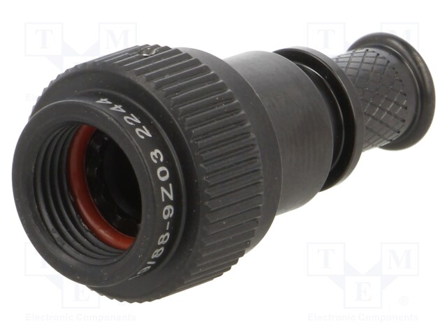 Accessories: plug cover; black; size 9; MIL-DTL-38999 Series III