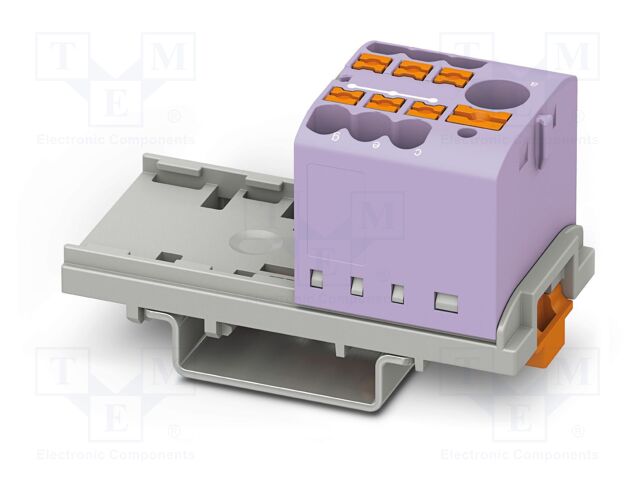 Splice terminal: rail; 24A; 690V; push-in; PA; 0.14÷4mm2; W: 28.6mm