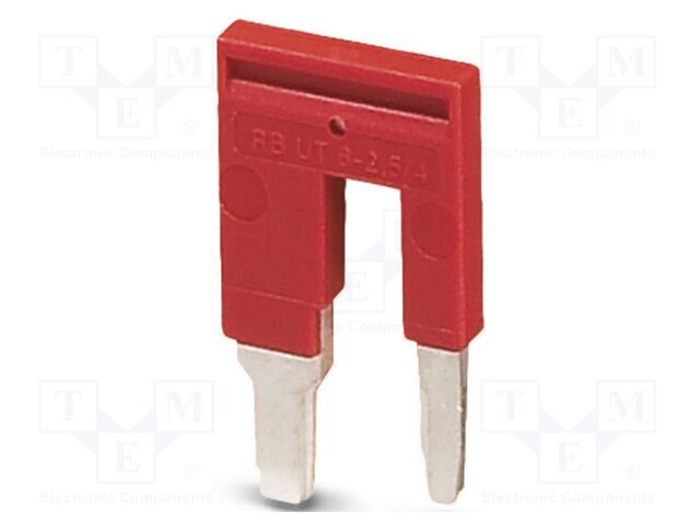 Bridge; PA; L: 3mm; ways: 2; W: 14.5mm; H: 24.6mm; Body: red